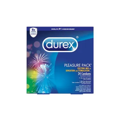 Durex Pleasure Pack Condoms 24 Pack 24
