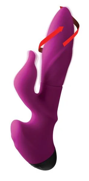 Spiral 10X Rotating Silicone Vibe Pink — image 4 of 8