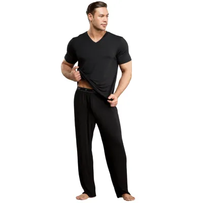Male Power Bamboo Tee Shirt Black Large