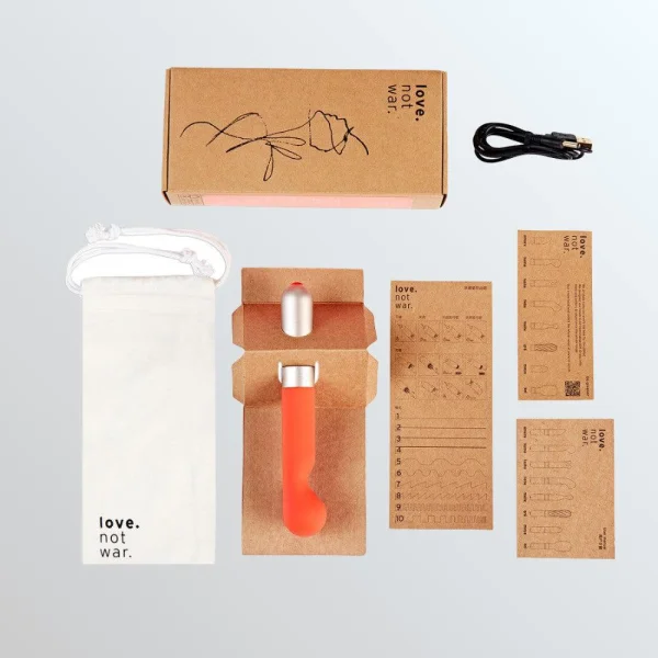 Love Not War Kama Sustainable Made G-Spot Vibrator - Orange