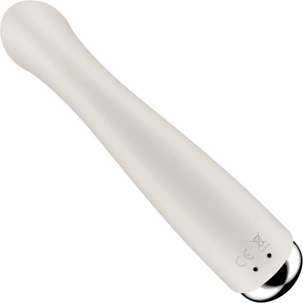 Satisfyer Spinning G-Spot 1 Rechargeable Waterproof Silicone G-Spot Vibrator - Beige