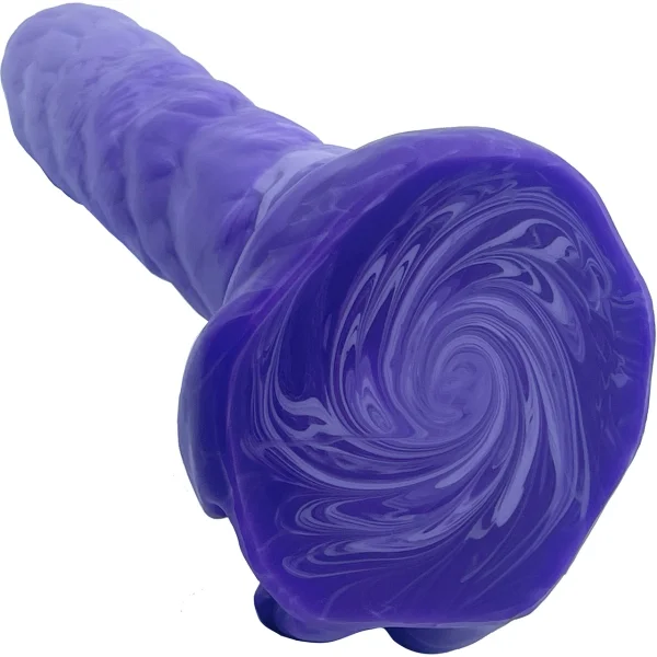 Unicorn Medium 7.3" Silicone Dildo By Silc Arts - Amethyst