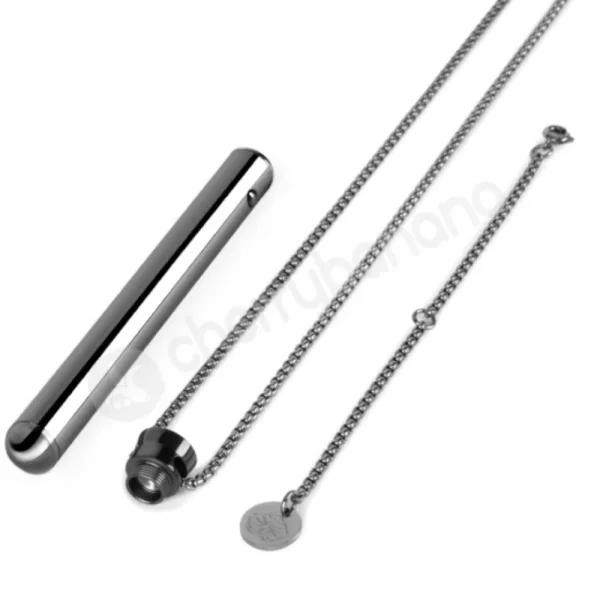 Le Wand 3.5" Whisper Quiet Vibrating Necklace in Black