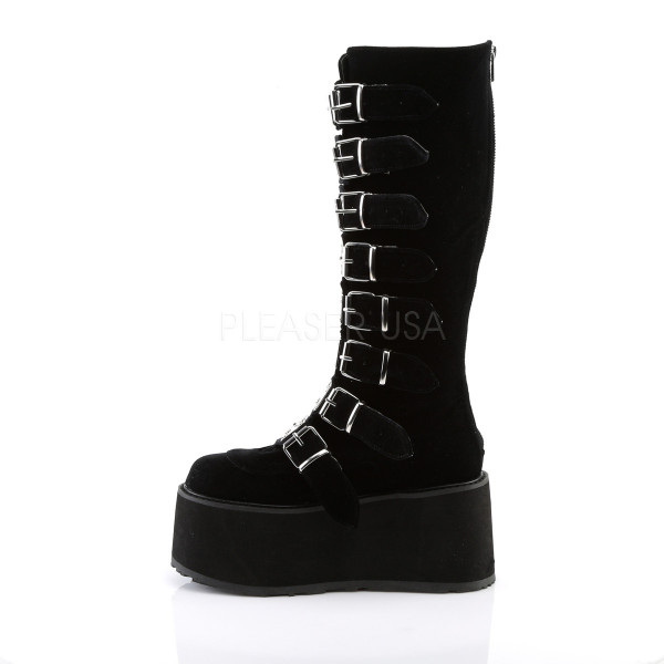 3 1/2 inches PF Knee High Boot w/ 8 Buckle Straps, Back Metal Zip — image 15 of 20
