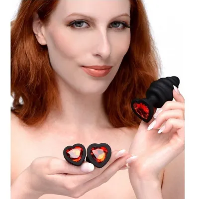 Mistress by Isabella Sinclaire Heart Gem Anal Plug Set