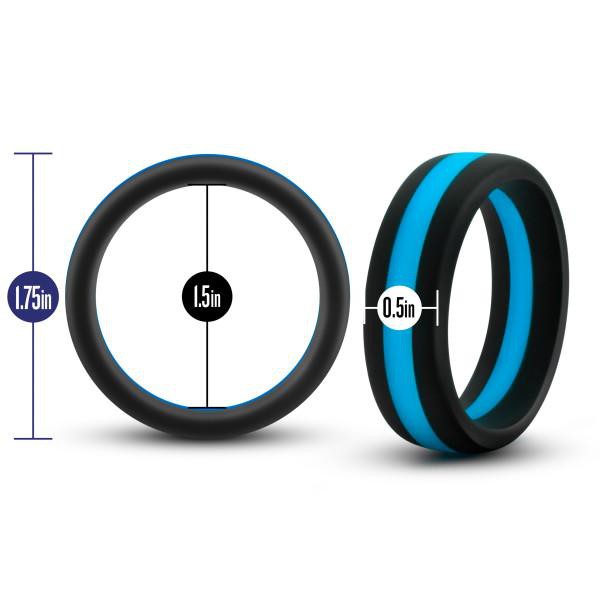 Blush Novelties Performance Go Pro Silicone Cock Rings - Single Color