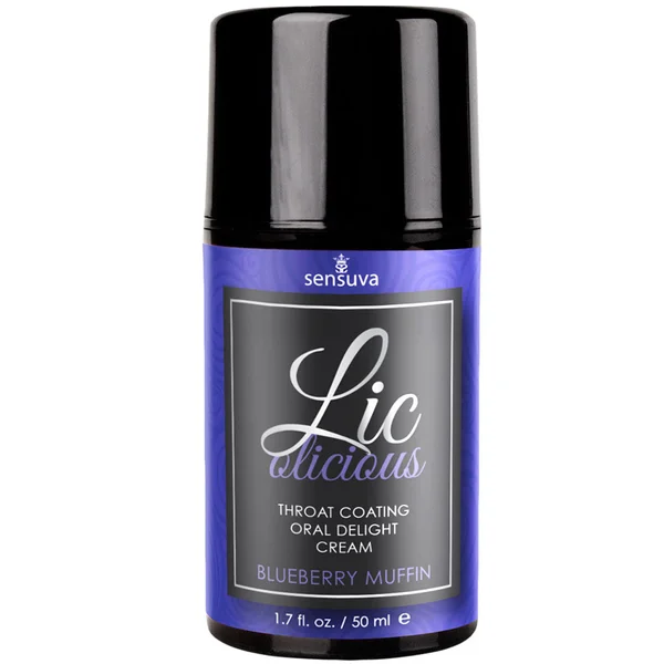 Lic-O-Licious Throat Coating Oral Cream by Sensuva 1.7 fl oz - Blueberry Muffin — image 2 of 2