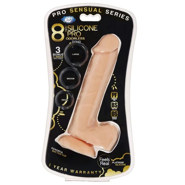 Cloud 9 Pro Sensual Premium Silicone 8 Inch Suction Cup Dildo - Vanilla — image 12 of 15