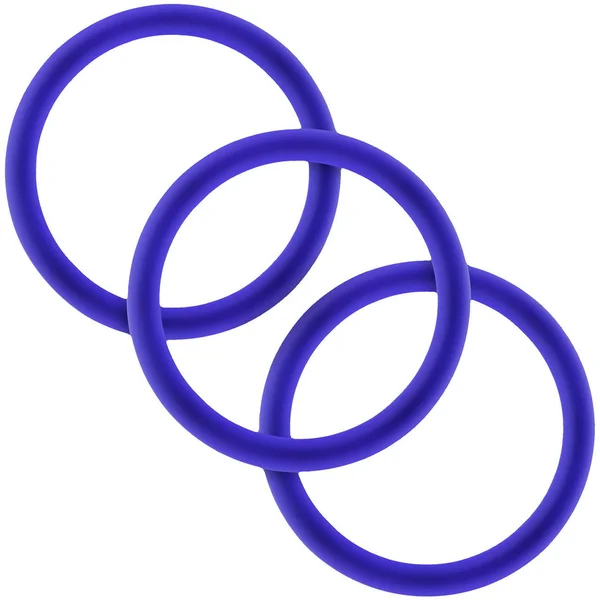 Performance VS1 Pure Premium Medium Silicone Cock Rings By Blush Novelties - Indigo — image 7 of 12