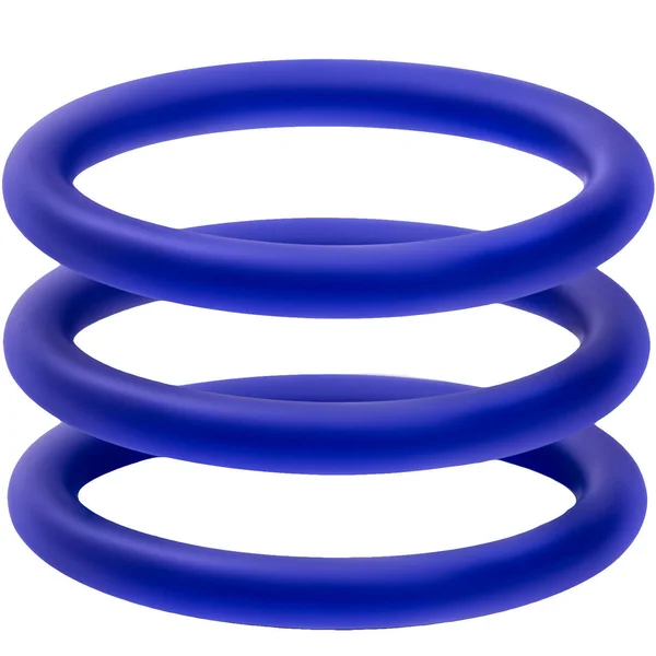 Performance VS1 Pure Premium Medium Silicone Cock Rings By Blush Novelties - Indigo — image 8 of 12
