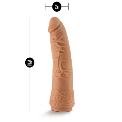 Lock on 7 5 Inch Realistic Lock on Dildo Mocha