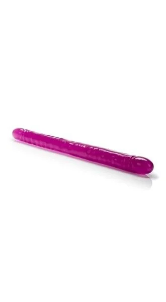 Veined Double Dong AC/DC Heads Grape Purple