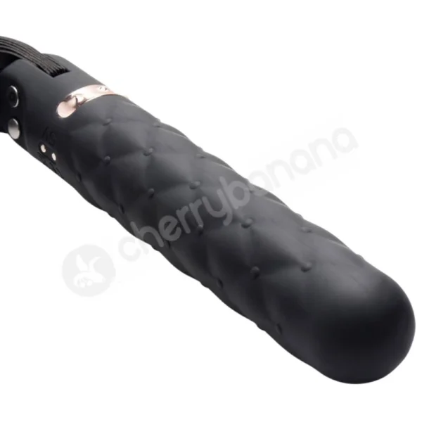 Master Series Vibra-Lasher 9X Vibrating Silicone Dildo & Flogger