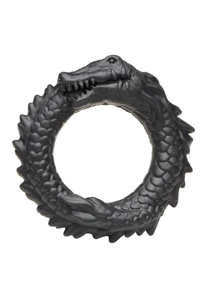 Black Caiman Silicone Cock Ring By Creature Cocks