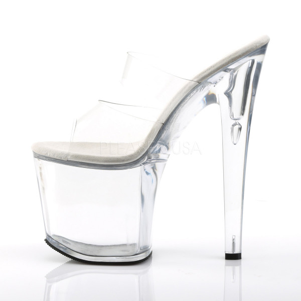 TABOO-702 - 7 1/2" Stiletto Heel Two-Band PF Slide — image 3 of 4