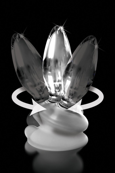 Pipedream 4" Glass Butt Plug