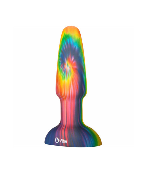 B-Vibe rimming plug peace & love tie-dye