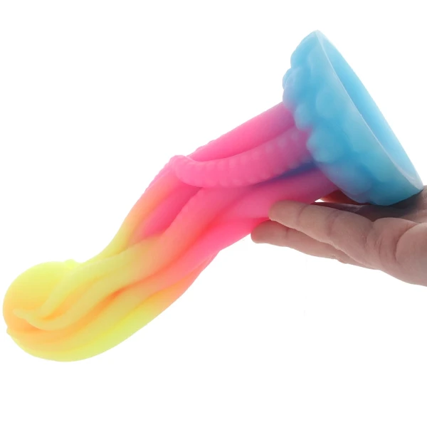 Creature Cocks - Tenta-Glow Glow-in-the-Dark Silicone Dildo