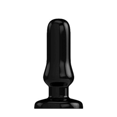 Bottom Line Buttplug Rubber Black 6 In Model 4