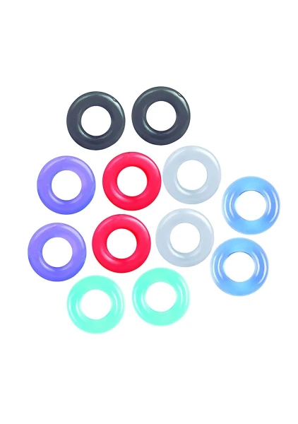 The 9's Baller's Dozen 12Pc Cock Ring Set