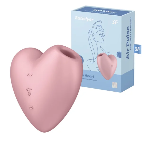 Satisfyer Cutie Heart Air Pulse Stimulator with Vibration