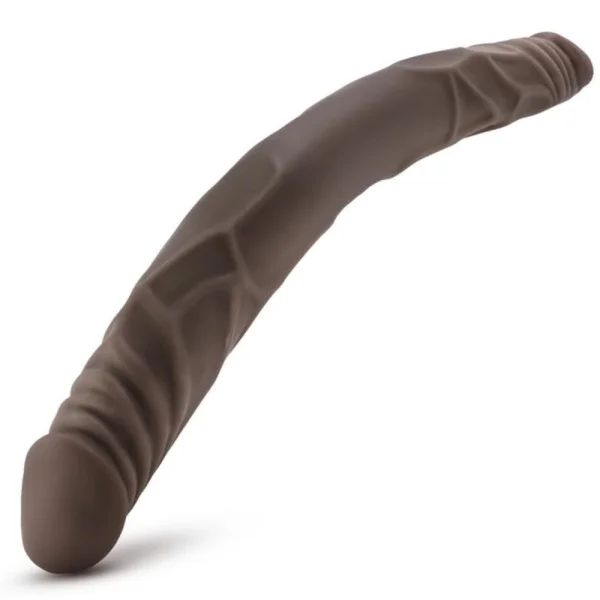 Dr. Skin 14 Inch Double Dildo by Blush - Chocolate