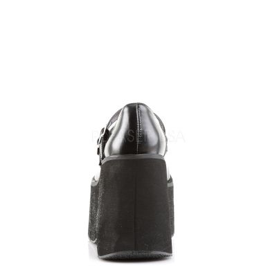 KERA 08 4 1 2 P F Goth Punk Lolita Blk Pu Double Strap MJ