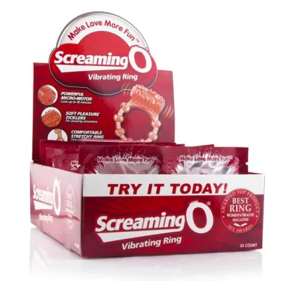 The Screaming O Vibrating Ring 24 Count P O P Box Display