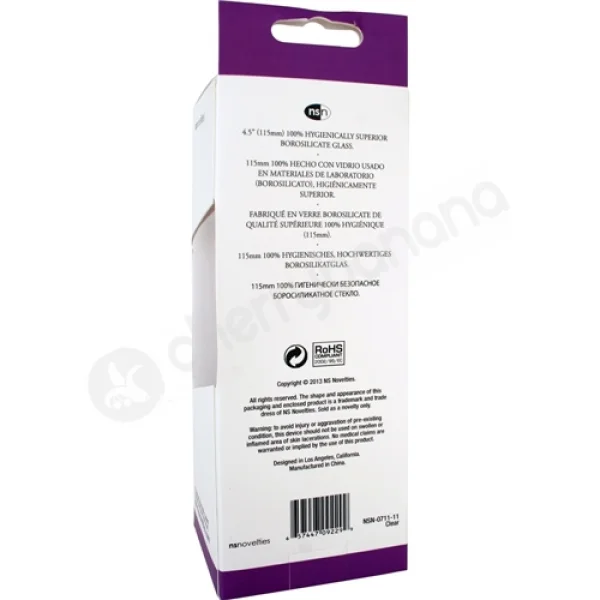 Crystal Spires Blue Smooth Butt Plug