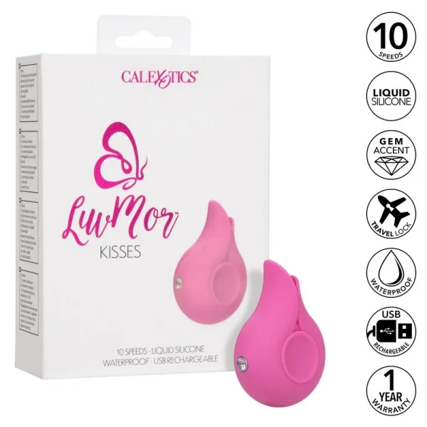 LuvMor Kisses Rechargeable Silicone Waterproof Clitoral Vibrator By CalExotics