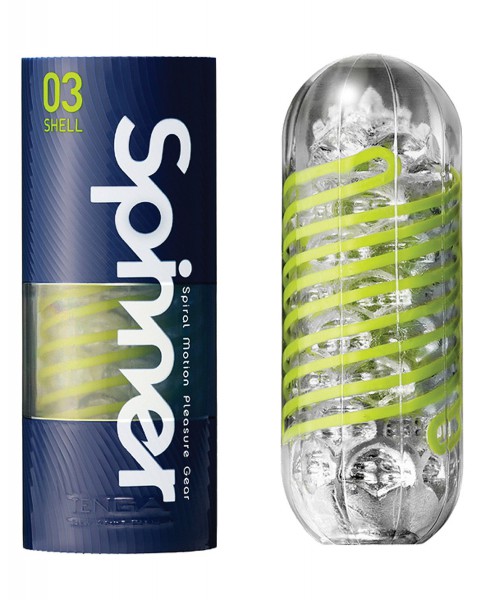 Tenga Spinner Spiral Motion 5.1" Masturbator - Shell Texture