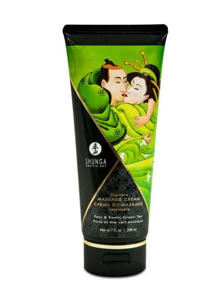 Kissable Massage Cream - Pear & Exotic Green Tea - 7 Fl. Oz. - 200 ml