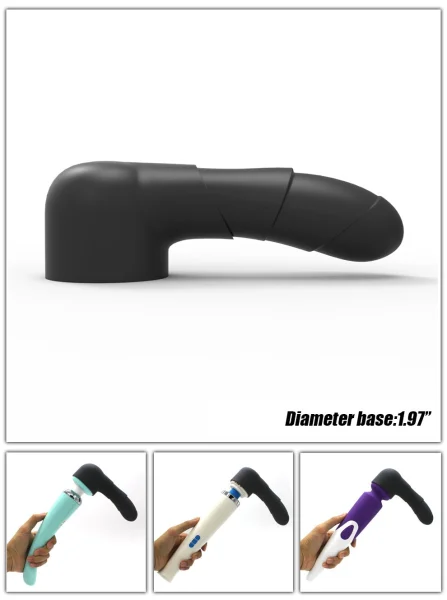 Silicone Ridge Rider Attachment For Wands — image 5 of 6