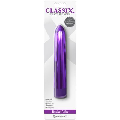 Rocket 7 Metallic Vibrator Purple