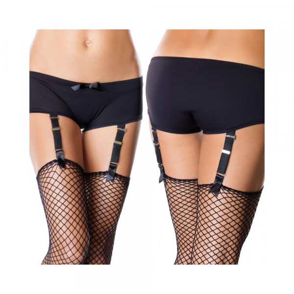 Garter Boyshorts Small/Medium Black