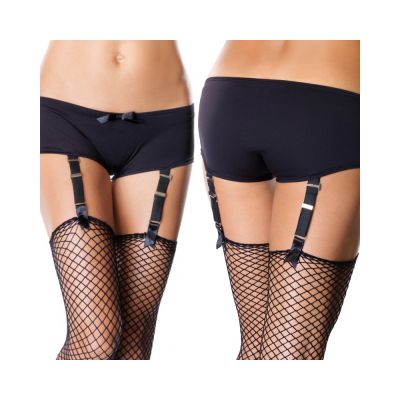 Garter Boyshorts Small Medium Black
