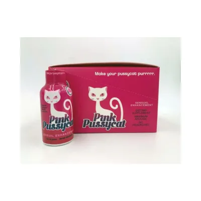 Pink Pussycat Female Enhancer Shot 2 Oz 12 pack Display