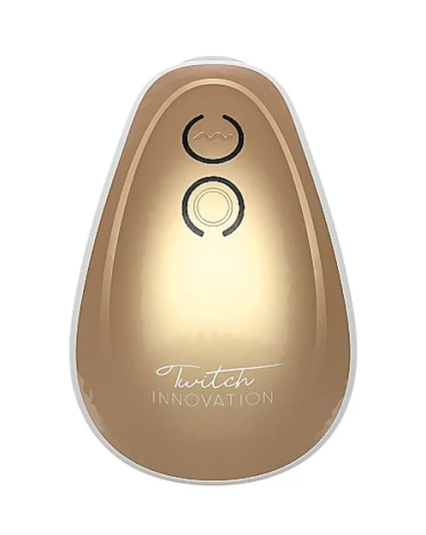Twitch - Dual Action Hands Free Suction Vibrator - Gold