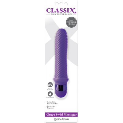 Grape Swirl 6 Vibrator Purple