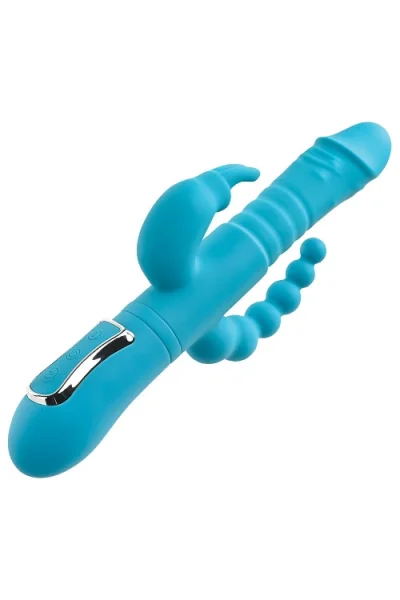Adam and Eve 10" Thrusting & Rotating Beaded Triple-Stimulation Joy Rabbit