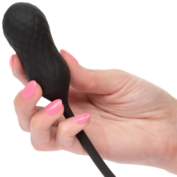 French Kiss Elite Siren Bullet Vibrator & Flickering Tongue Clitoral Stimulator By CalExotics - Black