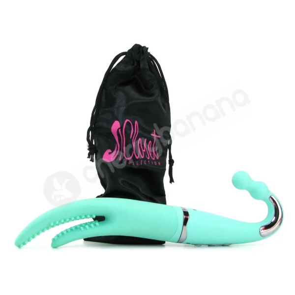 The Victoria Triple Play Turquoise Vibrator