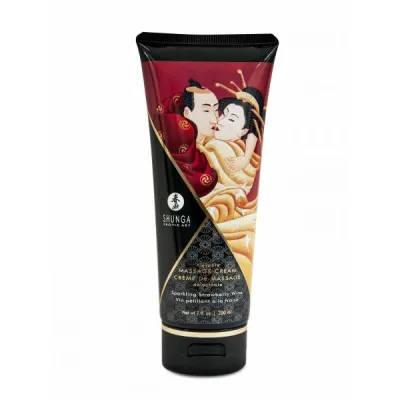 Shunga Massage Cream Sparkling Strawberry Wine 7oz
