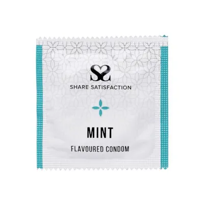 Share Satisfaction Mint Flavoured Condoms 100 Bulk Pack Mint