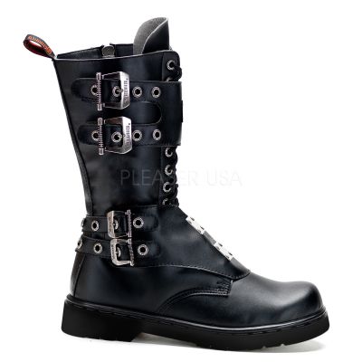 14 Eyelet Vegan Combat BT W Steel Plate Panels Zipper