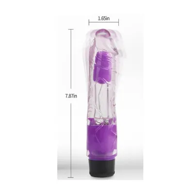 8 1 Inch Inlaid Vibrator Purple 8 1 Inch