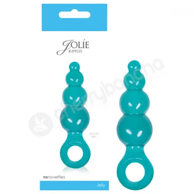 Jolie Ripples Aqua Small Butt Plug