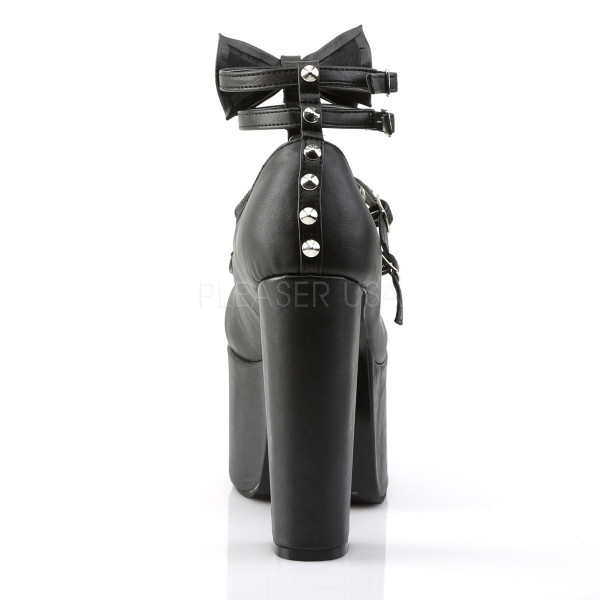 5 1/2 inches Heel, 3 inches PF T- Strap Pump w/ Bows — image 4 of 4