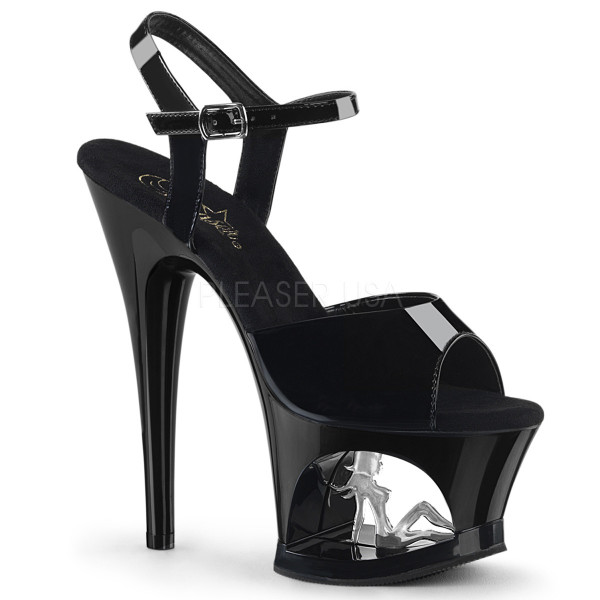 7 inches Heel, 2 3/4 inches Cut-Out PF Ankle Strap Sandal — image 5 of 25