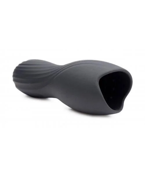 Vibrating Rechargeable Penis Pleaser Black